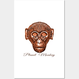 Bored Ape on Planet Monkey Posters and Art